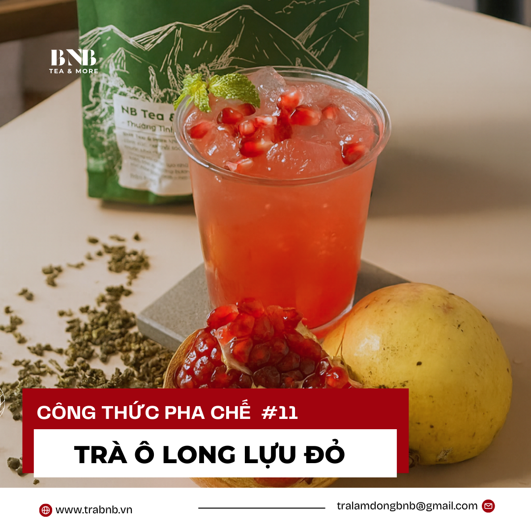 Công Thức Pha Chế Trà Ô Long Lựu Đỏ